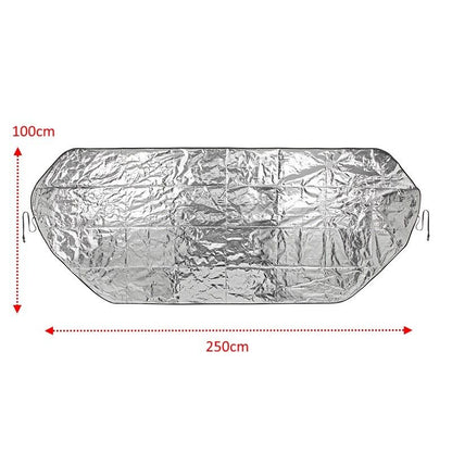 Windscreen cover XL 100×250 – sun protection for motorhomes and vans