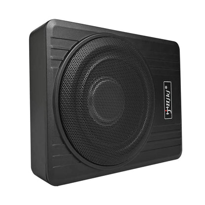 10" Untersitz Aktiv-Subwoofer + Kabelset – 600W Max / 125W RMS Auto Bassbox