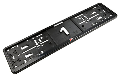 2 x Audi S-Line Kennzeichenhalter - Sportliches Design