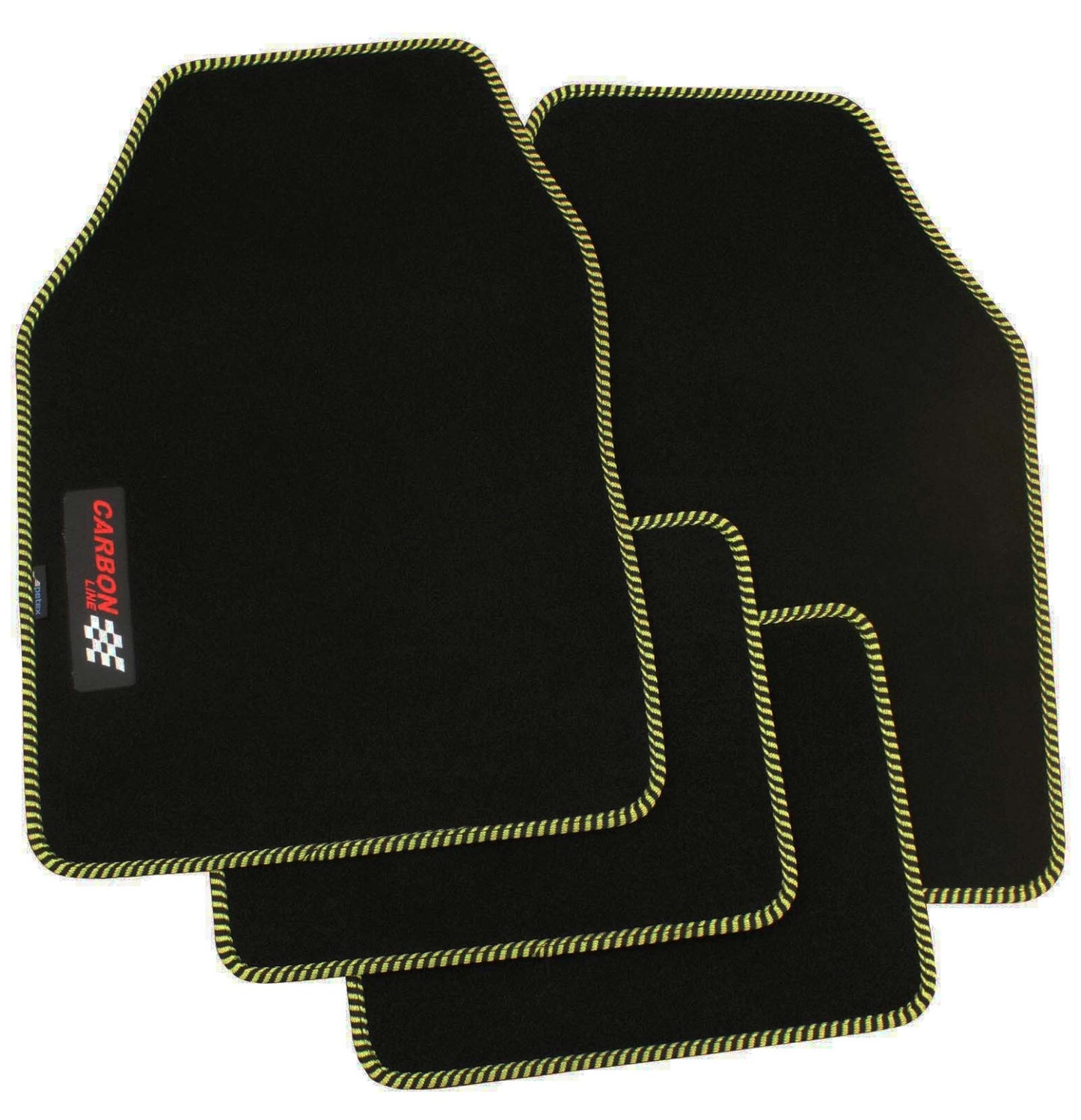 PETEX Autoteppich „Carbon“ – Universal Fußmatten Set, 4-teilig, in 9 Farben