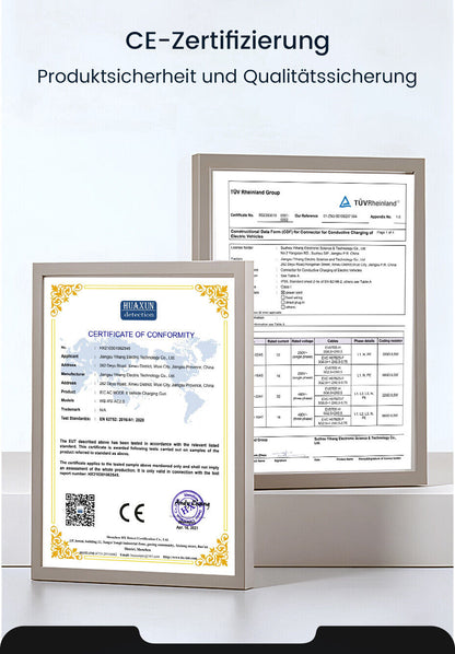 EV Charger Type 2 – 11kW Charging Cable 10A/16A, 3-Phase, Wallbox, 4m