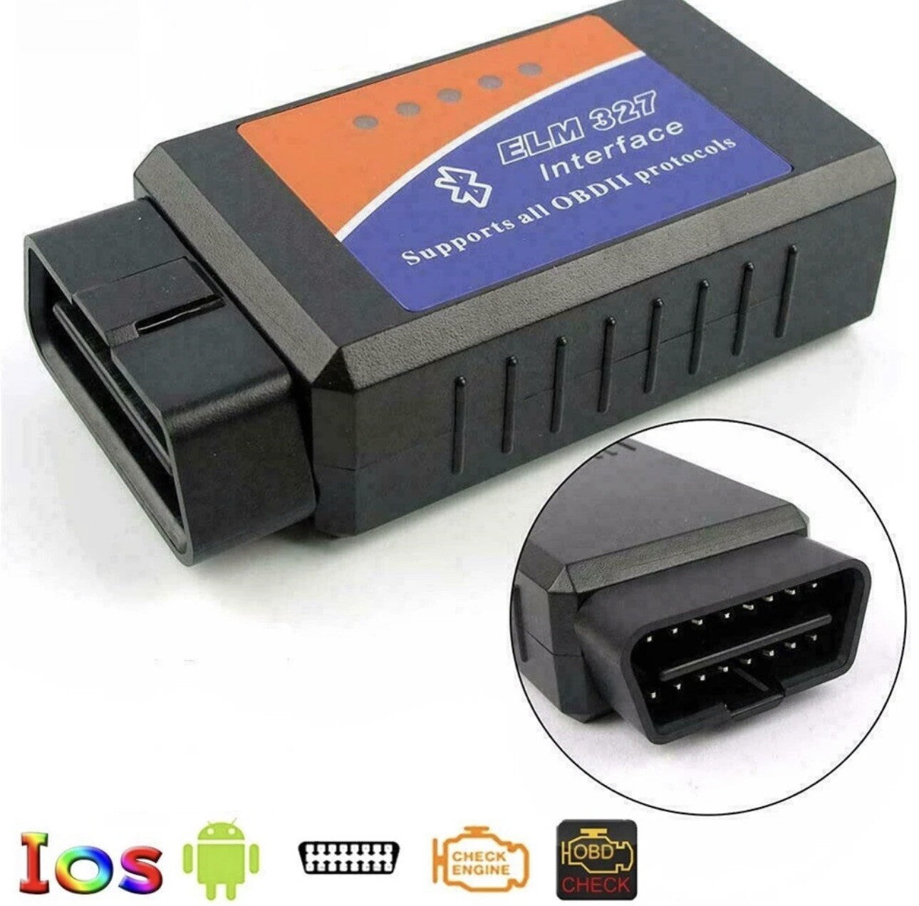OBD2 Bluetooth Diagnosegerät ELM327 – Fehlerausleser für Android & iOS Apps