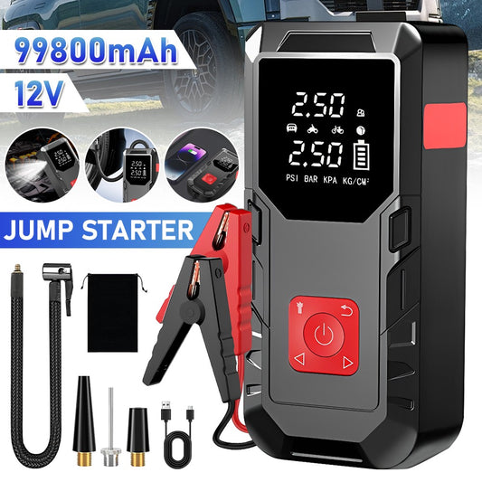 Starthilfegerät 99800mAh 12V mit kompressor