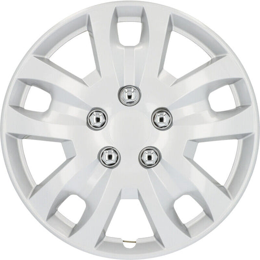 CARTREND Radzierblende Hockenheim 14" silber – 4x Auto Radkappen Set