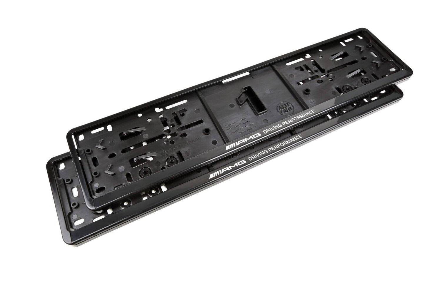 2 x AMG (Driving Performance) license plate holders - sporty design