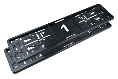 2 x AMG (Driving Academy) Kennzeichenhalter - Sportliches Design