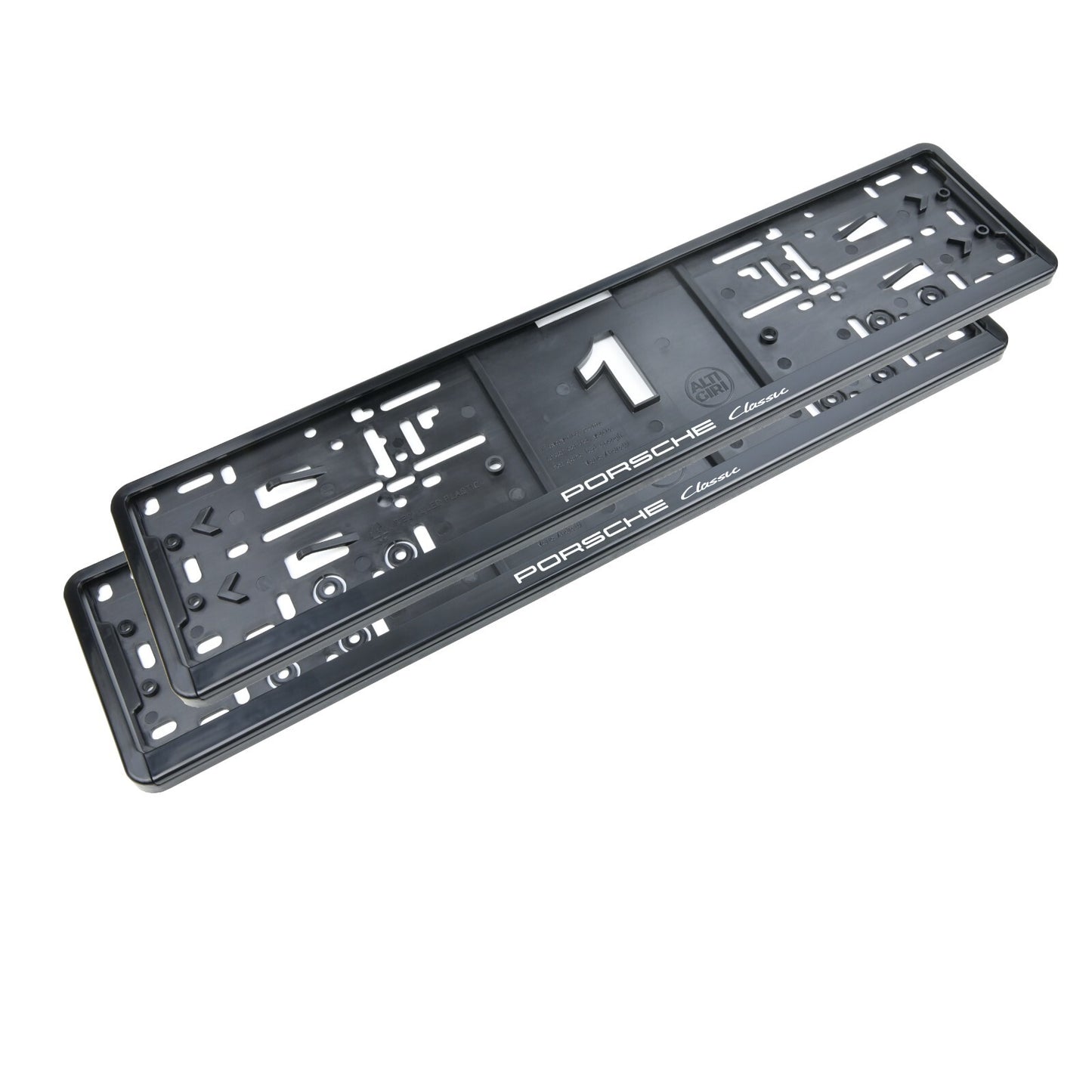 2 x Porsche Classic Kennzeichenhalter - Sportliches Design