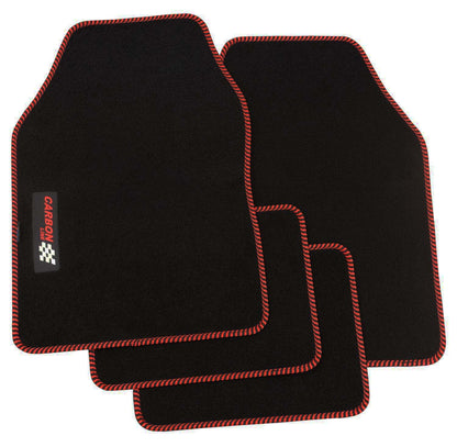 PETEX Autoteppich „Carbon“ – Universal Fußmatten Set, 4-teilig, in 9 Farben