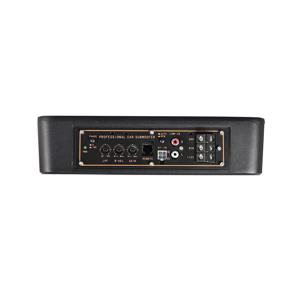 10" Untersitz Aktiv-Subwoofer + Kabelset – 600W Max / 125W RMS Auto Bassbox