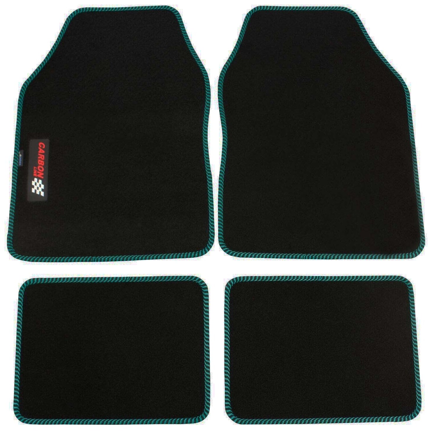 PETEX Autoteppich „Carbon“ – Universal Fußmatten Set, 4-teilig, in 9 Farben