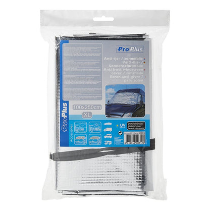 Windscreen cover XL 100×250 – sun protection for motorhomes and vans