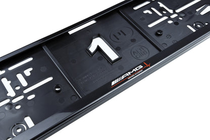 2 x AMG (Driving Academy) Kennzeichenhalter - Sportliches Design