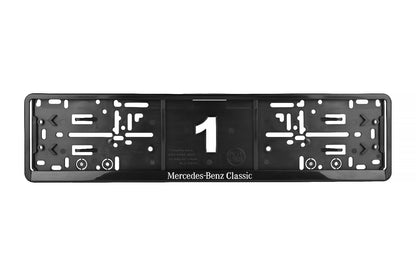 2 x Mercedes-Benz Classic Kennzeichenhalter - Elegantes Design