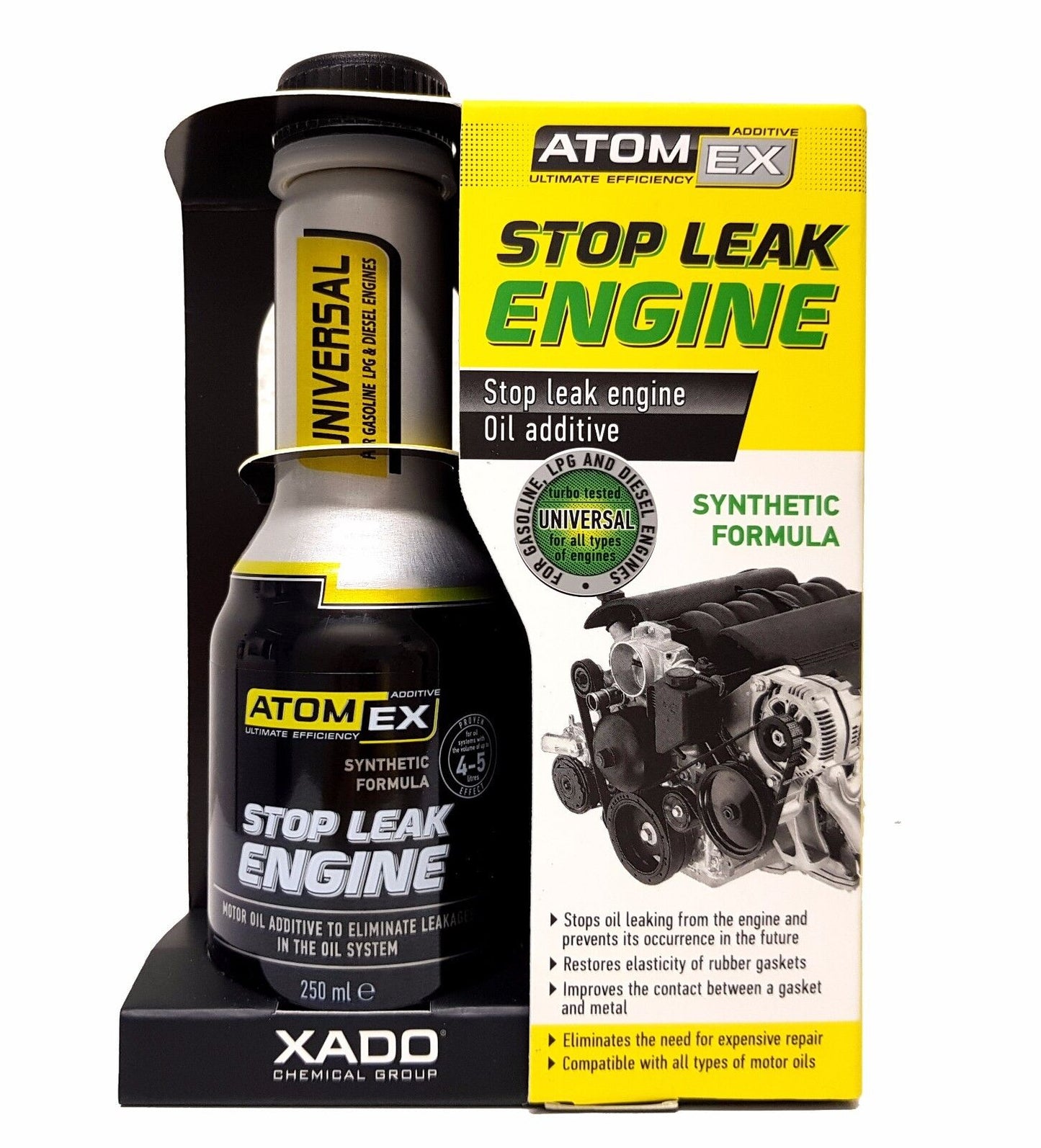 XADO Oil Leak Stop Additive – Engine Leak Protection &amp; Sealing | 250 ml
