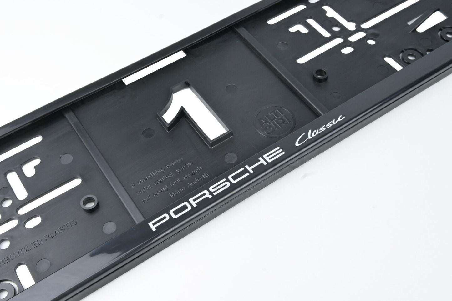 2 x Porsche Classic Kennzeichenhalter - Sportliches Design