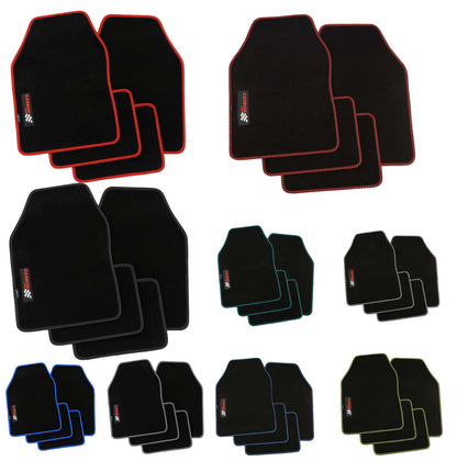 PETEX Autoteppich „Carbon“ – Universal Fußmatten Set, 4-teilig, in 9 Farben