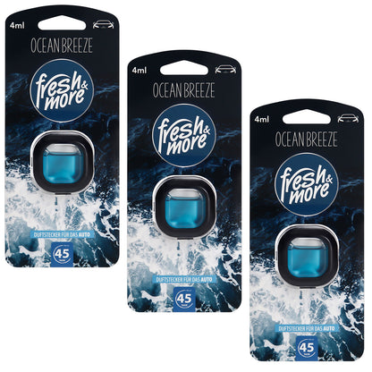 Fresh & More Auto-Lufterfrischer Clips – Duftaustwahl (3er Pack) 4ml