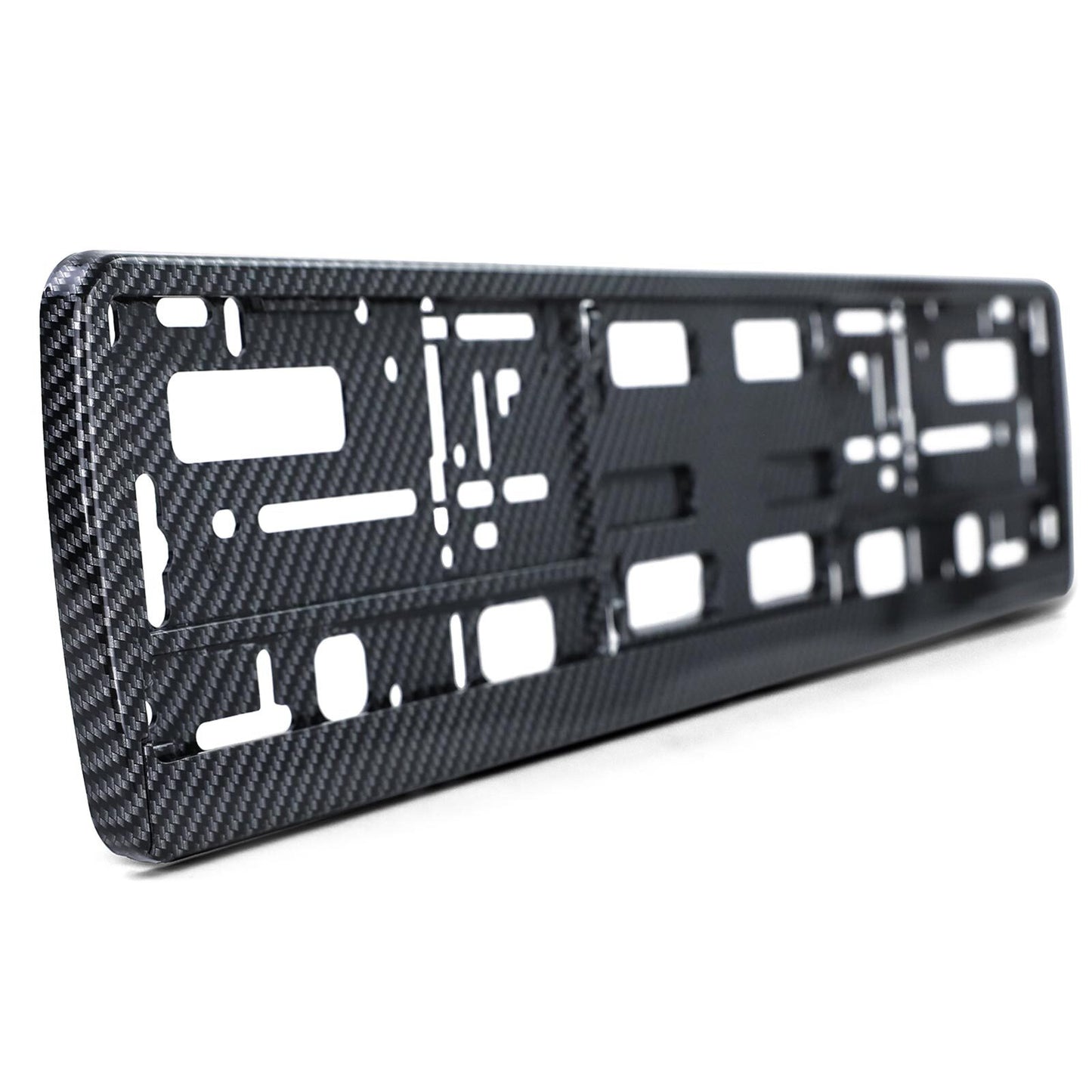 2x Premium Kennzeichenhalter Carbon Optik – robuste Nummernschild Halterung