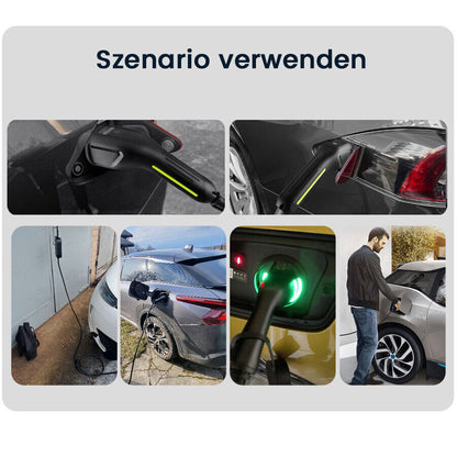 EV Charger Type 2 – 11kW Charging Cable 10A/16A, 3-Phase, Wallbox, 4m