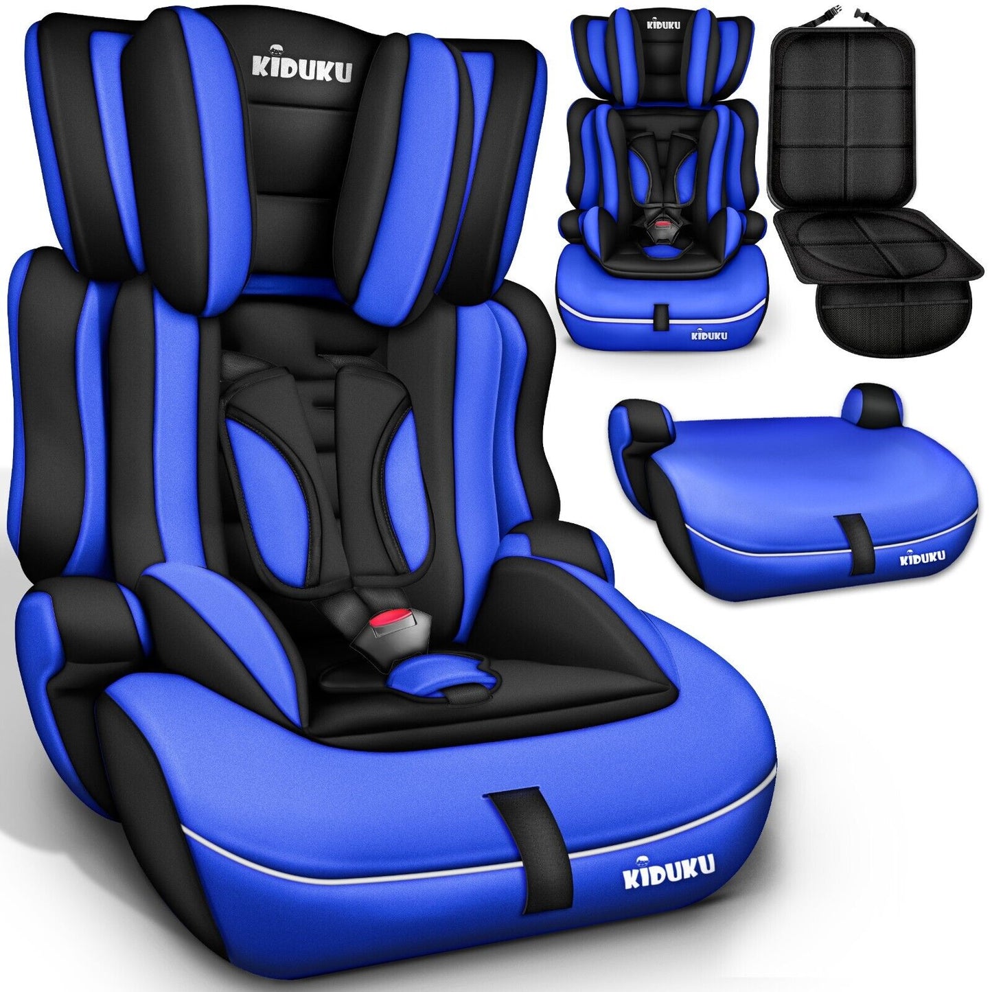 Child car seat 9–36 kg with extra padding – Group 1+2+3 ECE certified