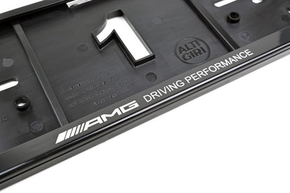2 x AMG (Driving Performance) license plate holders - sporty design