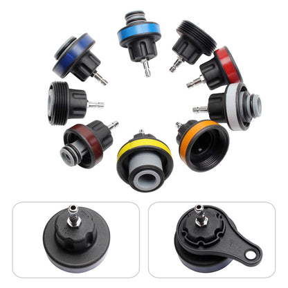 28-piece cooling system tester set – pressure tester with vacuum and leak detection function