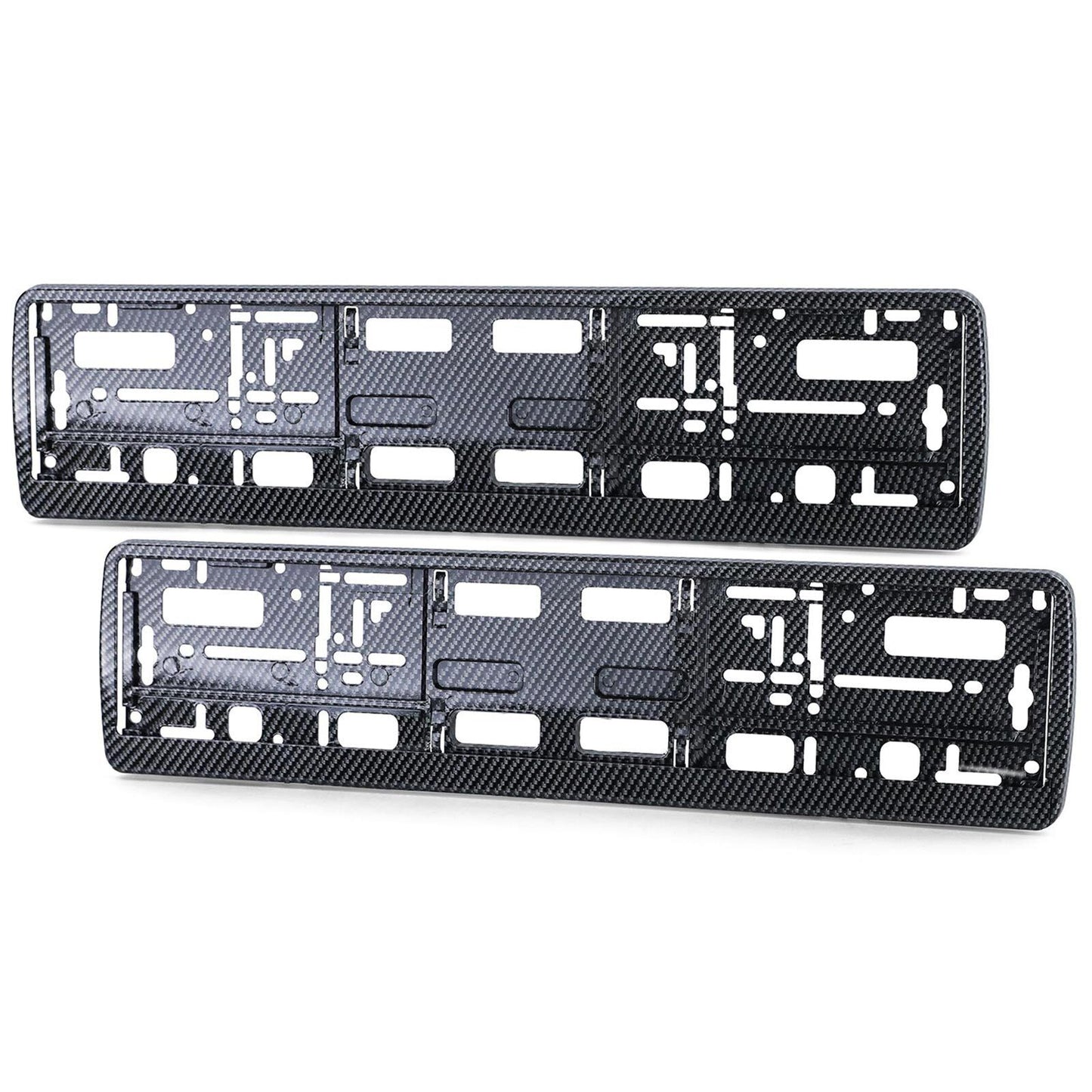 2x Premium Kennzeichenhalter Carbon Optik – robuste Nummernschild Halterung