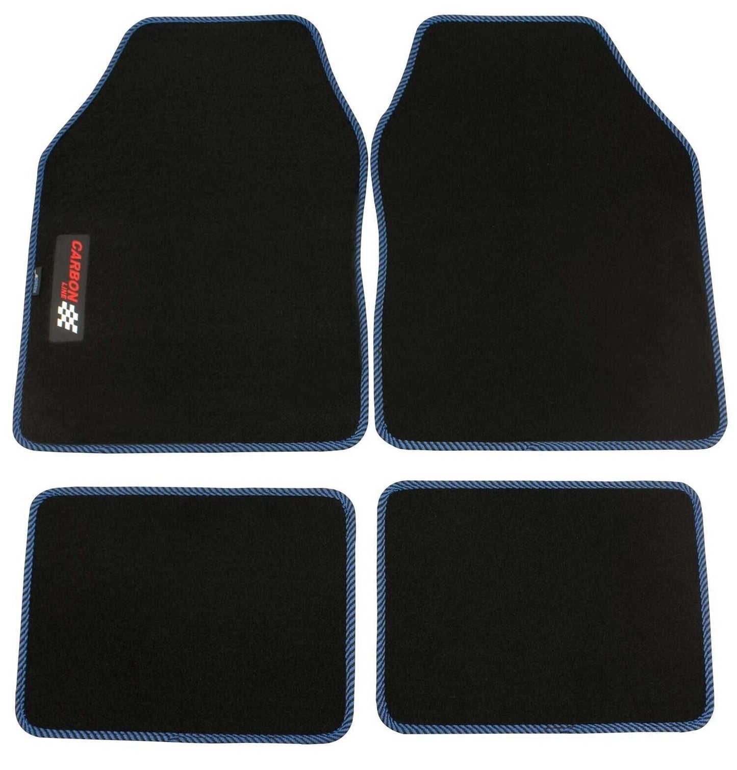 PETEX Autoteppich „Carbon“ – Universal Fußmatten Set, 4-teilig, in 9 Farben