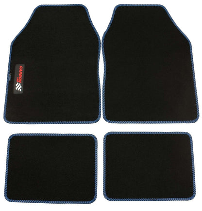 PETEX Autoteppich „Carbon“ – Universal Fußmatten Set, 4-teilig, in 9 Farben