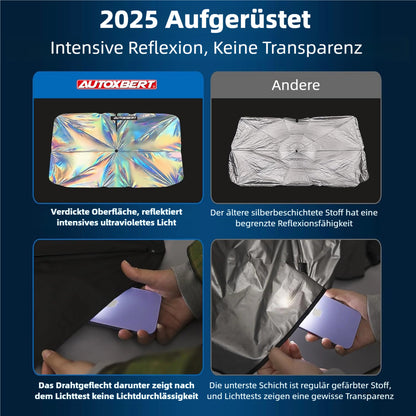 Car sun visor windshield 135x79 cm – Foldable with UV protection