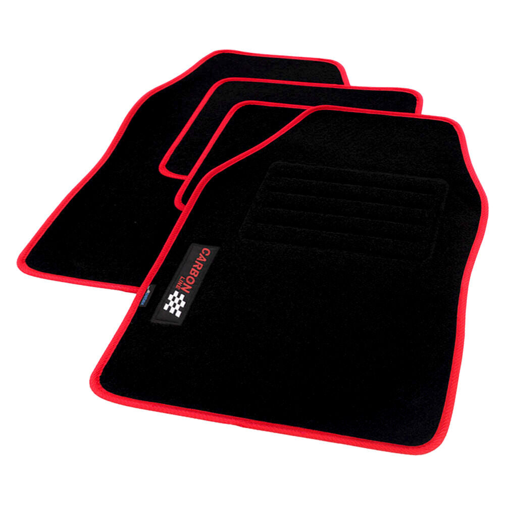 PETEX Autoteppich „Carbon“ – Universal Fußmatten Set, 4-teilig, in 9 Farben