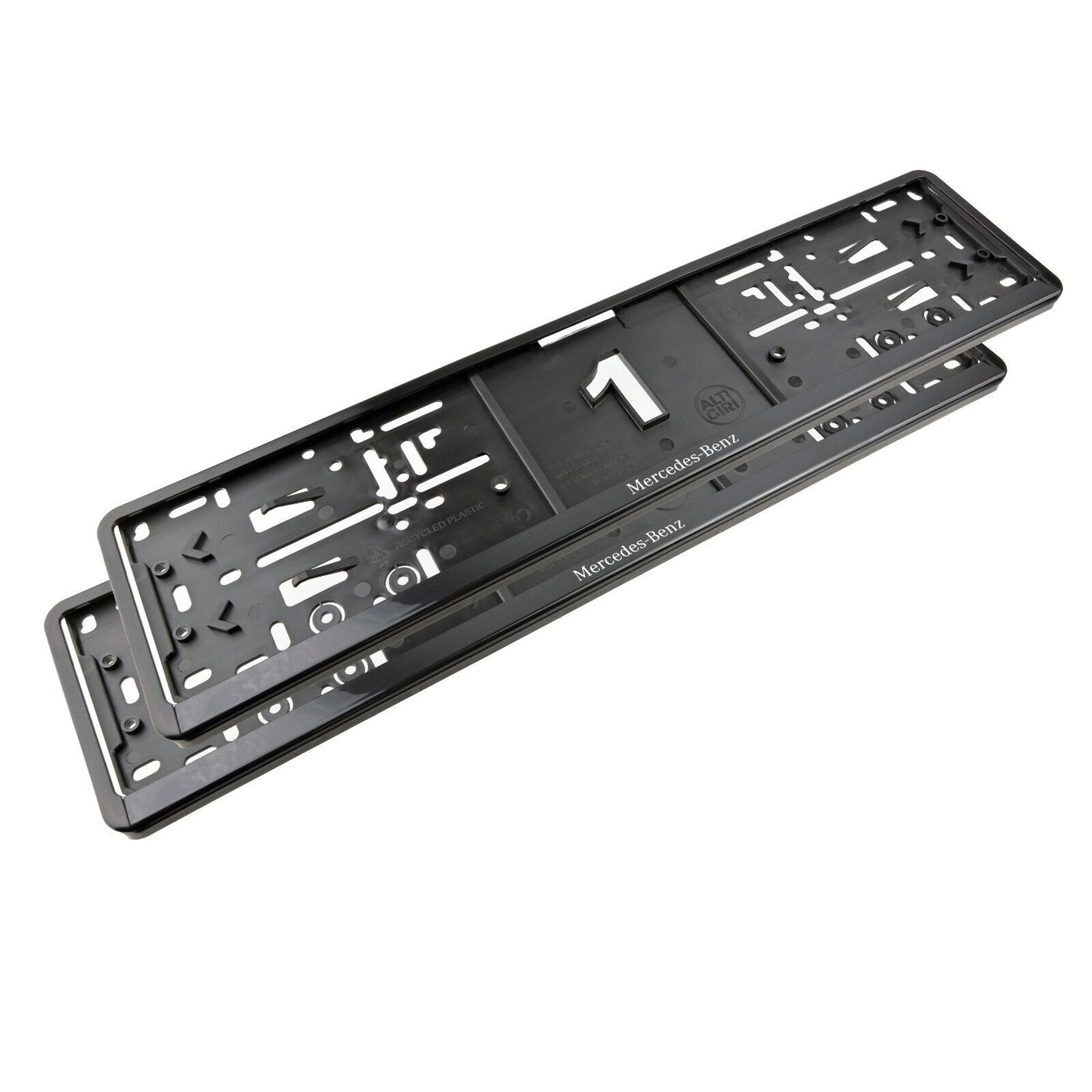 2 x Mercedes-Benz Kennzeichenhalter - Sportliches Design