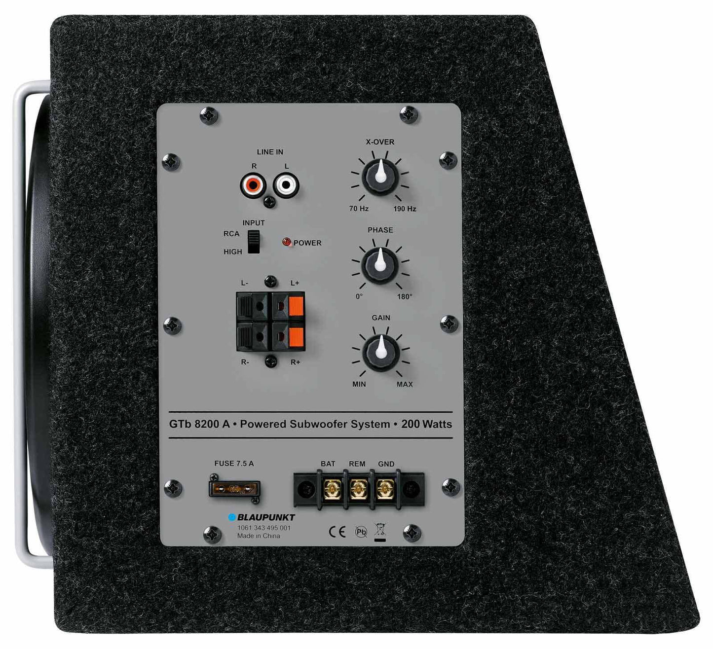 Blaupunkt GTb 8200 A – 20cm active subwoofer, 200W Max / 75W RMS