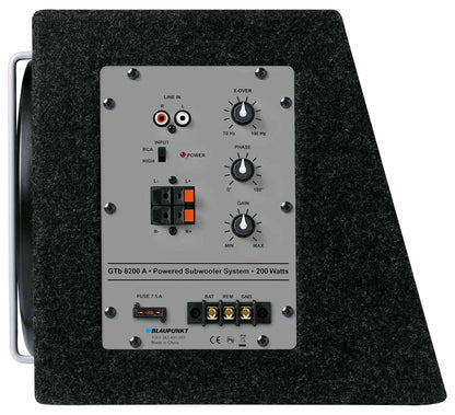 Blaupunkt GTb 8200 A – 20cm active subwoofer, 200W Max / 75W RMS